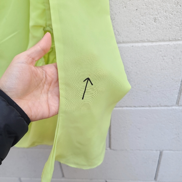 House of CB | Baby Halter Long Sleeve Minidress in Lime Size Small Flawed - Picture 9 of 16